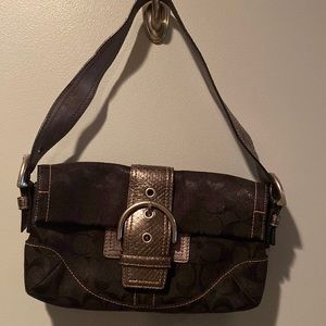 Coach Black and Silver small handbag